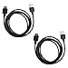 2 Pack Fenzer Black USB Data Sync Charger Cables for LG vx5400 vx8350 vx8500 Chocolate Cell Phones