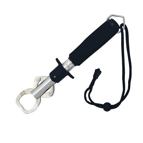Lix&Rix EVA Handle Rustproof Saltwater Stainless Steel Fish Fishing Grip with Scale(40LB)--Black&Silver