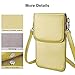 MoKo Cell Phone Bag, Multi-pocket Crossbody Pouch with Shoulder Strap Fit iPhone 12 Mini/iPhone SE 2020/11 Pro/11/11 Pro Max/Xs Max/XR/Xs/X, Galaxy Note 10/Plus/S10e/S10/S10 PLUS - Champagne Gold