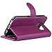 Galaxy S7 Case, Abacus24-7 Samsung Galaxy S7 Wallet Case, Leather Flip Cover and Stand for Samsung S7 Phone, Purple