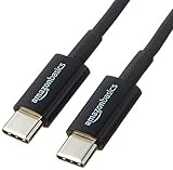 AmazonBasics USB Type-C to USB Type-C 2.0 Charger Cable - 6 Feet (1.8 Meters) - Black