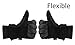 Winter Ski Gloves Cold Proof Insulated Work Glove for Driving Cycling Hiking Snow Skiing - Deerskin Suede Leather Warm Polar Fleece Waterproof Windproof Hand Warmer for Men and Women Grey-Black XL