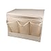 Smilesun Bedside Storage Organizer Bedside Caddy Sofa Storage Organizer Table Cabinet Storage Organizer for Tablet Magazine Phone Remotes - All Within Arms Reach (Beige)