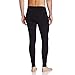 100% Merino Wool Men's Lightweight Bottoms - Thermal Base Layers - Black - Medium