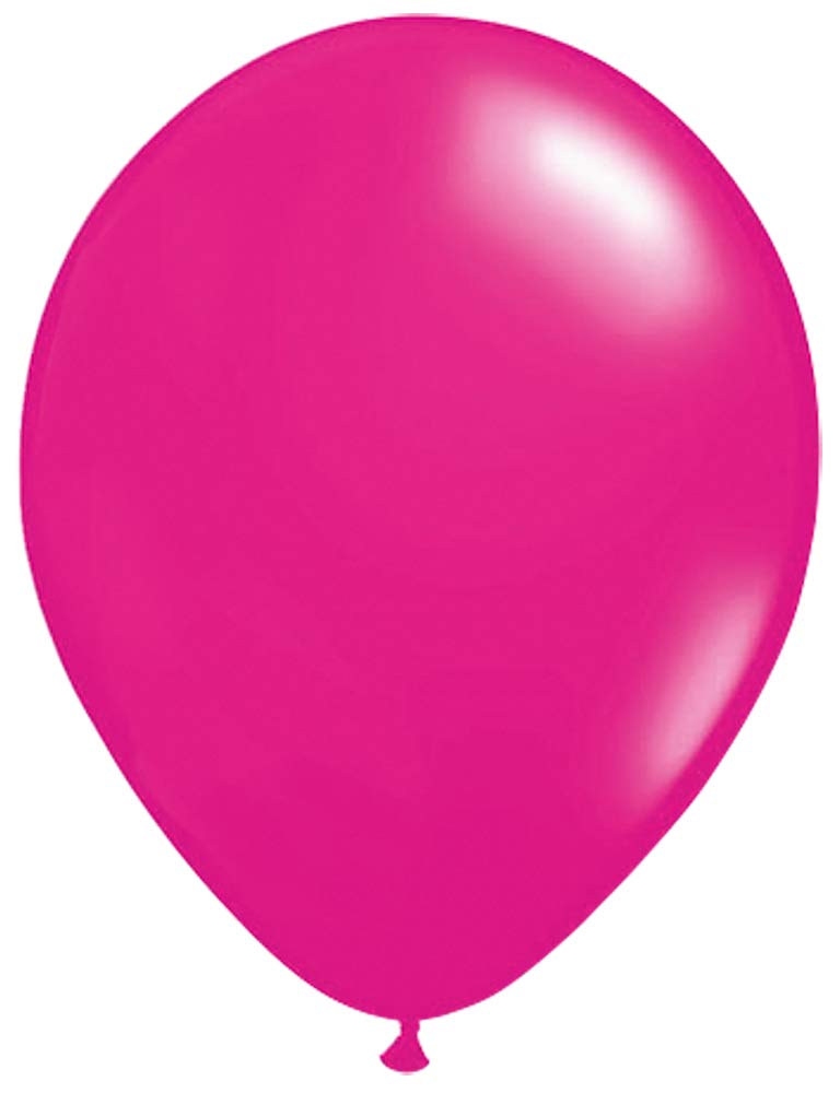 Folat 08084 Magenta Balloons 30 cm-100 Pieces, Pink
