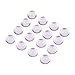 PH PandaHall 20pcs 10mm Half Round Flat Back Clear Glass Dome Cabochons, for Photo Pendant Craft Jewelry Making
