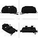 Huntvp Eyeglasses Hard Case Tactical Molle Zipper Sunglasses Carrying Case 1000D Nylon with Clip (Black)