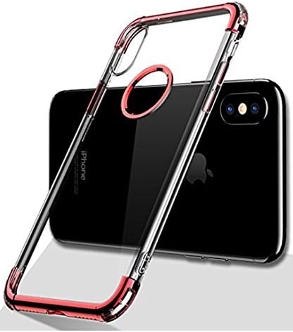 iPhone X Case, 3 in 1 Hybrid Soft Plastic Case Ultra Thin and Slim Anti-scratch Case for Apple iPhone X – Red
