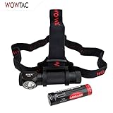 Wowtac A2S LED Headlamp LED Headlight 5 Modes Max 1050 Lumen USB Rechargeable 18650 Battery Waterproof Headlamps, Super Bright Outdoor Sports Running Walking Camping Reading Hiking Riding Fishing