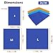 TRIWONDER Hammock Rain Fly Waterproof Tarp Camping Tent Footprint Ground Cloth Backpacking Tarp Camp Shelter Sunshade Mat for Outdoor Hiking Beach Picnic (Dark Blue, M+Accessories)