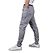Leward Men's Casual Jogging Harem Pants