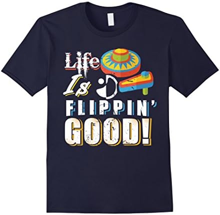 Mens Life Is Flippin' Good Tee - Funny Pinball TShirt 3XL Navy