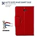 Galaxy Tab A 10.1 Case SM-T580/SM-T585 Keyboard Wireless Detachable Keyboard Magnetic Folio with Auto Sleep/Wake Multi-Angle Stand Slim Leather Protective Cover 2016 (Red)