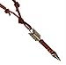 Leather Native American Inspired Arrow Necklace, Adjustable to 30 inches
