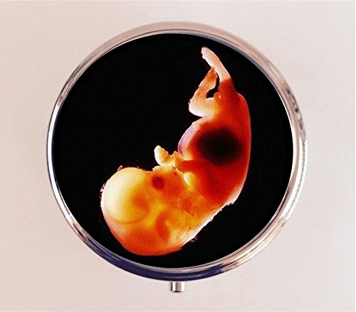 Fetus Pillbox Case Holder Trinket Box Fetal Ultrasound Baby Shower Medical - Thumbnail 6