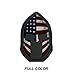 Spartan Helmet (Molon Labe) 3D PVC Rubber USA Flag Morale Patch, Represent American Pride, Perfect for Tactical Operator Caps, Hats, Jackets, Bags, Packs and Military Apparel (Full Color)