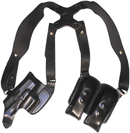 Glock 43 Leather Shoulder Gun Holster Horizontal RH Right Hand or LH Left Hand Black or Brown Concealed Carry