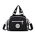 Tiny Chou Mini Solid Color Water Resistant Nylon Handbag Cross Body Shoulder Bag for Women & Girls