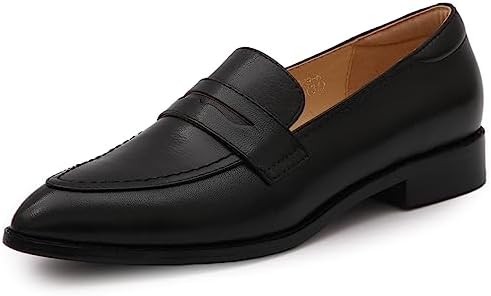 Amazon.com | Bar III Womens Black Penny Keeper Lug Sole Non  display picture 1