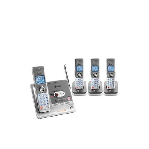 AT&T DECT 6.0 Digital Four Handset Cordless Telephone with Answering System and