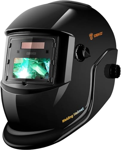 DEKO Darkening Welding Helmet: True Color Solar Powered Self Darkening Welder Mask Hood Helmets