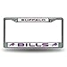 Rico Industries Buffalo Bills Bling Chrome License Plate Frame with Glitter Accent