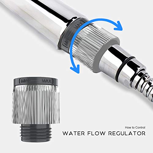 image for CFMOUR Handheld Shower Head with Flow Regulator, Easy to Control Water
