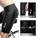 qualidyne Men's Cycling Bike Shorts 3D Padded Bicycle Riding Bike Biking Pants Cycle Shorts Black