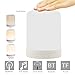 HHfuBin Night Lamp for Bedroom with Bluetooth Speaker, Night Lights Touch Sensor Control, USB Port, Speakerphone / TF Card / AUX-IN Supported (White)