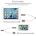 Aprilday Compatible iPad Pro Pencil Charging Cable [2 in 1 Feature] iPad Pro Pencil Connector Adapter Flexible Durable iPad Pro Pencil Charger Cable Cord (3.3ft Rose Gold)