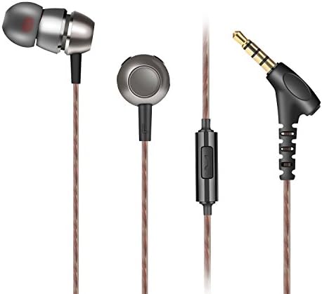 AOKII Wired In-Ear Earbud Headphones with Mic & Remote Control,Comfortable Earphones Compatible for iPhone,Android … (Black)