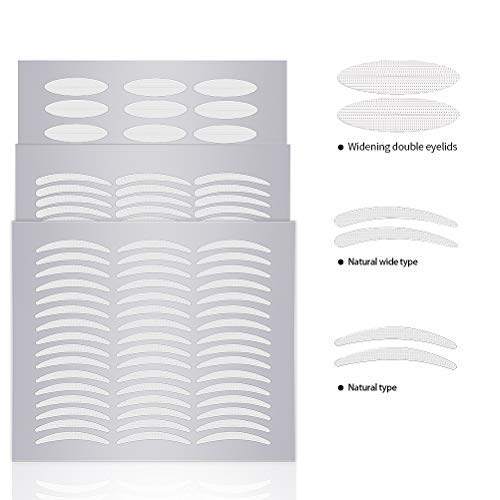 288pairs/6pack Natural Invisible Side Sticky Double Eyelid Tape Stickers Medical Fiber Eyelid Lift Strip Instant Eyelid Lift Without Surgery Perfect for Hooded Droopy Uneven Mono-Eyelids