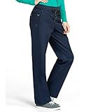 Med Couture 8715 Women's Freedom Drawstring Scrub Pant New Navy/Spearmint XL