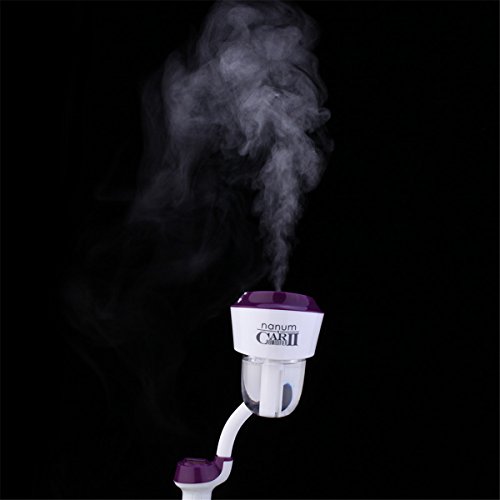 Nanum Car Air Purifier Portable Essential Oil Diffuser Aromatherapy Humidifier with Ultrasonic Cool Mist Aroma Humidifier Diffusers and Waterless Auto Shut-off with Car Charger - Thumbnail 3