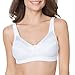 Fruit of the Loom womens Seamed Soft Cup Bra, White, 40C US