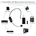 Wireless Microphone Headset Bluetooth, 115ft Stable Wireless Transmission Hand-free, Headworn Mic for Handheld Vocal Mic 2 in 1 Rechargeable for DSLR Camera Recording, Voice amplifier, Pa System ect