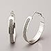 SUNGULF Sterling Silver Glitter-Patterned Hoop Earring Jewelry for Women