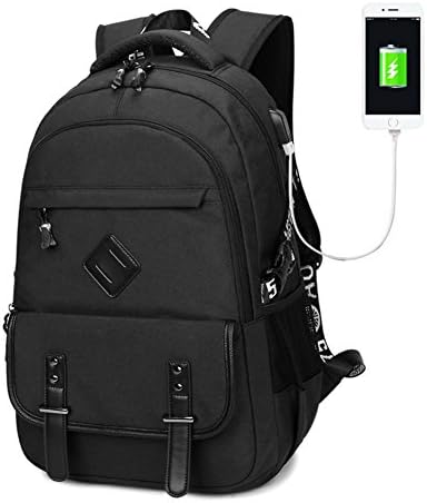 ZENBEFE Oxford Cloth Business Laptop Backpack Travel Bag with USB Charging Interface Fits up to 15.6 Inch Laptop