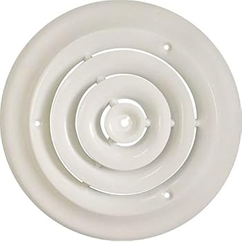 Rocky Mountain Goods Round Ceiling Diffuser with Installation Kit - Create a more consistent flow of air throughout room - Includes screws for install - Solid metal design - Premium finish (8
