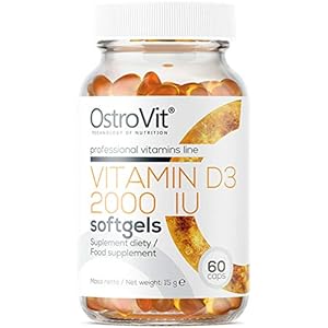 Vitamin D3 2000IU 60 Capsules | Increases Immunity | Antidepressant | Support Immune System | Easy to Swallow Softgels…