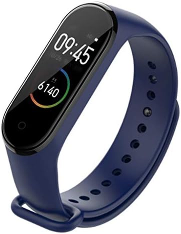 Cywulin Soft Silicone Band for Xiao Mi Band 4, Breathable Wristband Replacement Wrist Strap Sport Loop Bracelet with Quick Release Buckle for Xiao Mi Band 4 Activity Fitness Tracker (Navy)