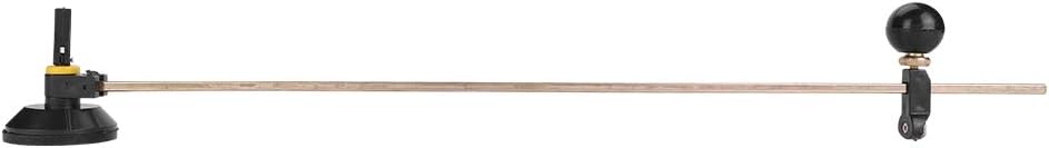 Glass Cutter, 6 Wheel Compasses Circular Cutting Cutter with Wood Handle & Suction Cup Circle(#4)