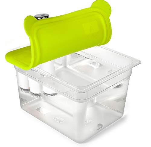 EVERIE Sous Vide Container 12 Quart with Collapsible Silicone Lid Compatible with Breville Joule Sous Vide Immersion Circulator Cooker (EVC-CS-GJ) (Not for Anova)