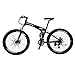 Eurobike Mountain Bike EURG7 21 Speed 27.5 Inches Spoke Wheel Dual Suspension Folding Bike Dual Disc Brake MTB Bicycle Army Greenthumb 3