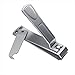 Clyppi Straight Edge Toenail Clippers for Thick Toenails - Swing Out Nail Cleaner/File - Gifts for Men & Women - Best Sharp Stainless Steel Clipper - Wide Easy Press Lever