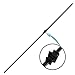 ALEKO BALUSTER010 Baluster Stair Spindle Supply Single Knuckle Design 1/2 Inch Black Powder Cast Iron Lot of 10