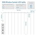 AMIR Upgraded Window Curtain String Lights, Sound Activated Function Can Sync with Any Voice, 9.8 FT 300 LED USB Powered Room Decor Lights, Wedding Party Birthday Christmas Halloween Decorations