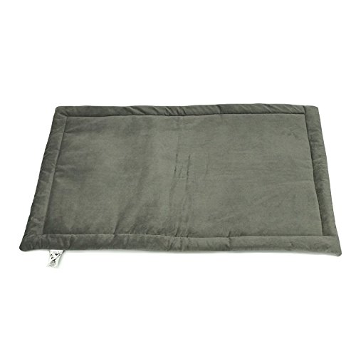 Christmas Indoor and Outdoor Sleeping Dog Bed Mat Soft Velvet Anti-slip Machine Washable Pad by ComforHome Dark Mocha 40" x 27"