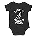 Crazy Bros Tee's Daddy's Drinking Buddy Baby Bodysuit Funny Baby Clothes Perfect Newborn Romper Cute Outfit (Newborn, Black)