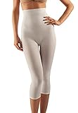 FarmaCell 123 Women's high-Waisted Anti-Cellulite micromassage Capri Leggings